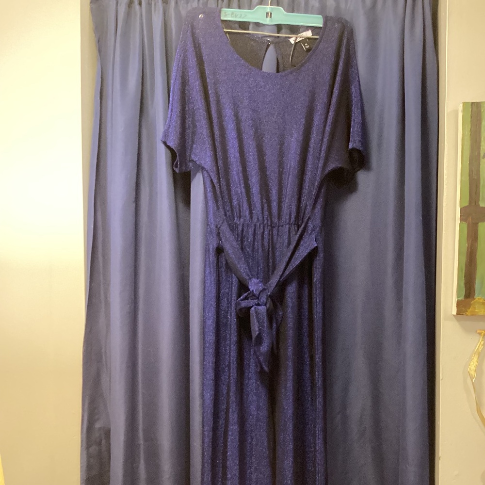 Blue glitter jumpsuit